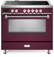 Verona Designer Series VDFSEE365BU 36" Electric Range Oven Convection Burgundy