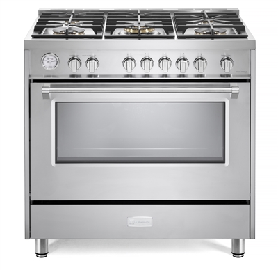 Verona Designer Series VDFSGG365SS 36" All Gas Range Oven Stainless Steel