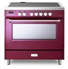 Designer Series VDFSIE365BU 36 Inch 5 cu.ft Induction Range Oven Freestanding, 5 Elements Smoothtop Cooktop, Convection Burgundy