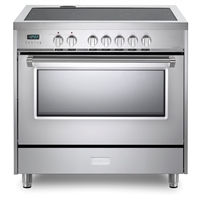 Designer Series VDFSIE365SS 36 Inch 5 cu.ft Induction Range Oven Freestanding, 5 Elements Smoothtop Cooktop, Convection Stainless Steel