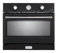 Verona Designer Series VEBIG30NE 30 Inch Built-In Single Gas Wall Oven with 3.5 cu ft Capacity Convection Infrared Broiler Matte Black