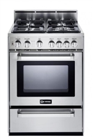 Verona VEFSGG244NSS 24" Pro-Style Gas Range Stainless Steel