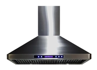 Verona VEHOOD36CH 36" Wall Chimney Mount Ducted Hood 600 CFM Stainless Steel