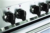 Verona VEKNDEESBLK Set of 7 Knobs for Designer Single Oven Electric Range - Black