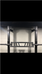 Multiple grip angled handles bar for benching on a squat rack