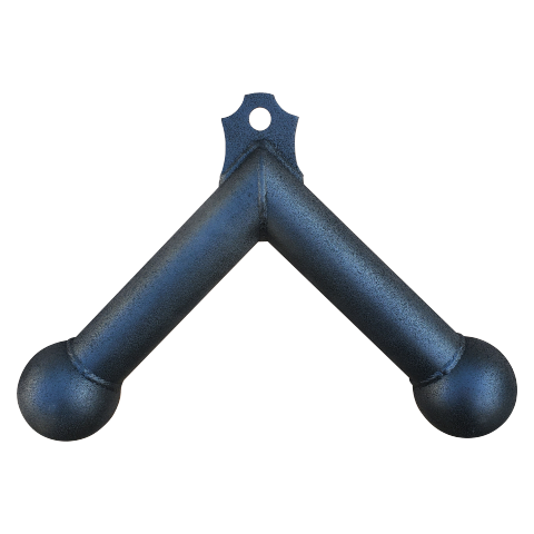 Thick grip tricep cable attachment with 3" balls on the ends for more comfort and grip choices