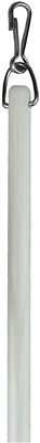 Fiberglass Baton Off White,  Rust Proof with Stainless Steel Clip