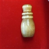 Wood Tassel, Small Hourglass Shape. Walnut color