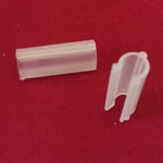 1" Omega Spacer Clip for Vertical Blind. Clear. PC0453