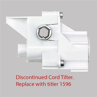 Replace with 1596. Discontinued CORD Tilter, modified HEX hole. Low Profile. For Hunter Douglas Blinds. 5003873748