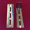 Heavy Duty Wall Extension Brackets for Vertical PVC. Pack of 2.  Plated Silver. 7704850