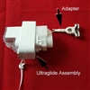 Ultraglide Assy for Hunter Douglas duette. Made BEFORE May 2009. White, Size: 3/8, 3/4, 1 1/4. 298203. 298260
