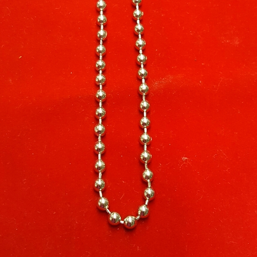 Metal Bead Chain #10, #6, #3, Length 10ft chain. Nickel plated steel.