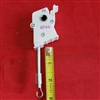 3" slat. WAND Tilter 1/4" SQUARE Hole for Wood, Venetian Blind. High Profile, Metal Shaft & Gear. PWTS-W-G