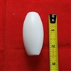 Extra LARGE Wood Tassel. Barrel shape. Large hole, White. 2.5" tal