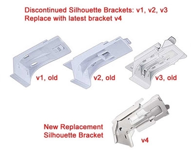 DISCONTINUED .Silhouette Installation Brackets. Replace with 6008