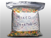 13 X 15 1/2 Freezer Seal Top Bag with White Block 2.7 mil 100/cs| Prism Pak