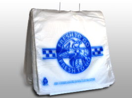 10 X 8 + 1 LP + 2 FB Flip Top Saddle Pack Deli Bag -- Printed "Fresh to Go" One Color 0.5 mil 2,000/cs| Prism Pak