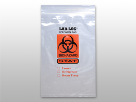 Reclosable 3-Wall Specimen Transfer Bag ("STAT") 6 X 9 2 mil 1,000/cs| Prism Pak
