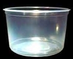 MVP Del-Ware 16 oz Clear Microwavable Deli Container Case of 500| Prism Pak