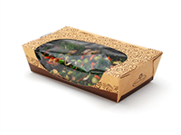 #READYFresh Kraft Tuck-Top Container with Side Window| Prism Pak