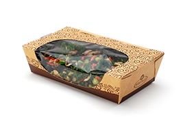 #READYFresh Kraft Tuck-Top Container with Side Window| Prism Pak