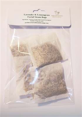 Lavender and Lemongrass facial steam bags