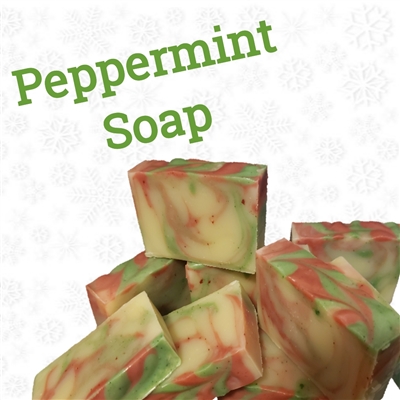 Christmas Peppermint handmade soap