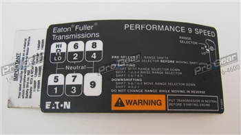 Eaton Fuller Shift Label Diagram 21503