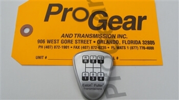 Overdrive 10 and 15 Speed Eaton Fuller Shift Knob Diagram. P/N: 5586107