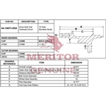 Rockwell Meritor Ay - Rear Hub P/N: 04-15673-036 or 0415673036