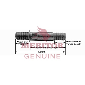 Meritor Stud P/N: 20X1750