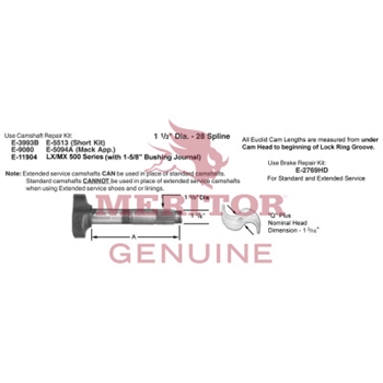 Meritor Kit Cam P/N: 2210T7430F