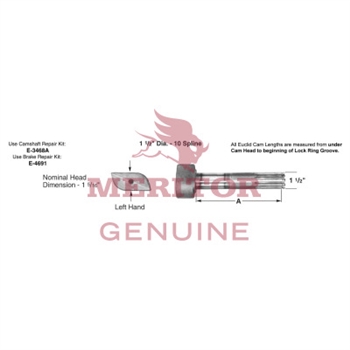 Meritor Camshaft P/N: 2210W5665