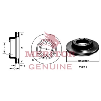 Meritor Rotor P/N: 23-123550-004 or 23123550004