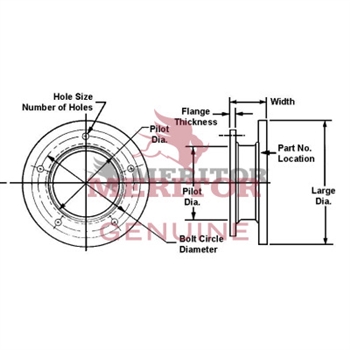 Meritor Rotor P/N: 3218E135