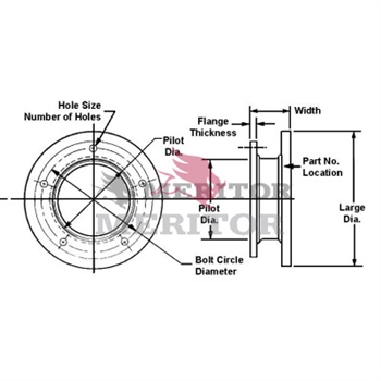 Meritor Rotor P/N: 3218Q121