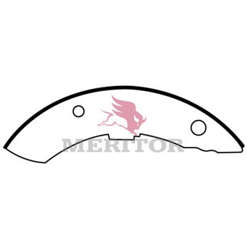 Meritor 7 In Brake Shoe P/N: 451005