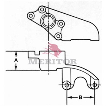 Meritor Assembly Cam Bkt P/N: A2-3299D4866 or A23299D4866