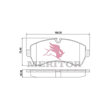 Meritor Disc Pad Set P/N: FSAESD1268