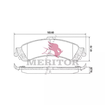 Meritor Disc Pad Set P/N: FSAESD834