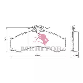 Meritor Disc Pad Set P/N: FSAESD949