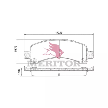 Meritor Disc Pad Set P/N: FSAESD974A