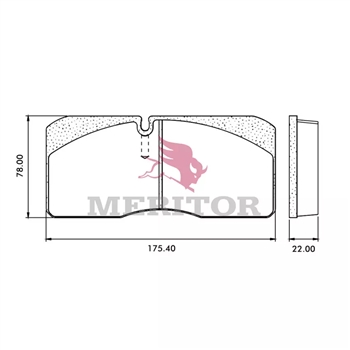 Meritor Disc Pad Set P/N: FSAMPD1027