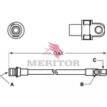 Meritor Hydraulic Hose P/N: R4578843