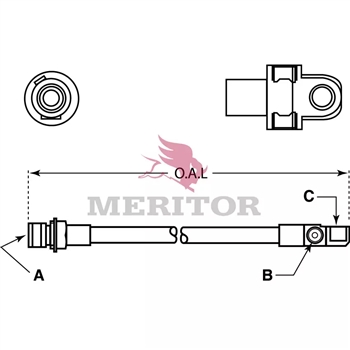 Meritor Hydraulic Hose P/N: R4578843