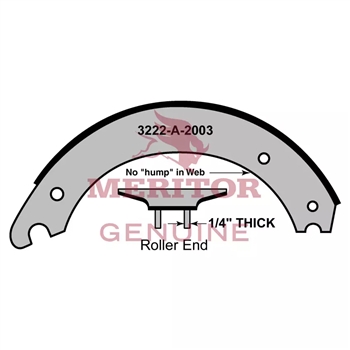 Meritor Assembly-Shoe & Lining P/N: SR3014711QP