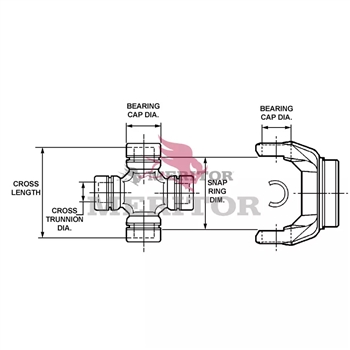 Meritor U Joint P/N: CP456X