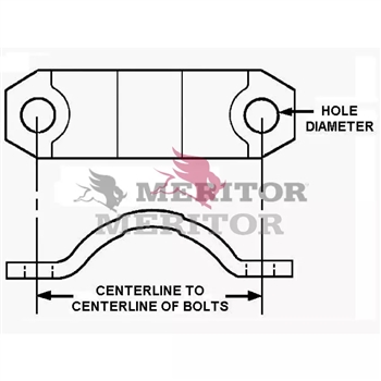 Meritor Bearing Clamp P/N: REBC131