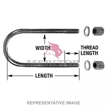 Meritor U-Bolt Assembly P/N: R30U8155-14 or R30U815514